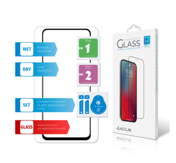 ACCLAB Скло захисне ACCLAB Full Glue Xiaomi Redmi 13 Black (1283126592904)