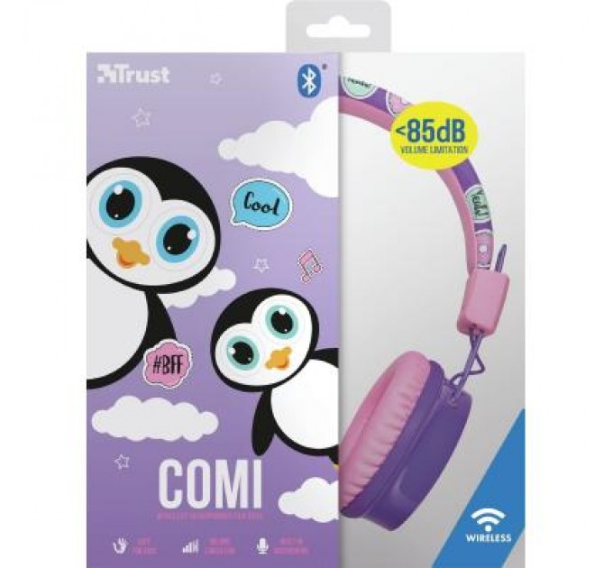Trust_акс Навушники Trust_акс Comi Kids Over-Ear Purple (23129)