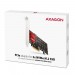 AXAGON Aдаптер AXAGON PCEM2-ND PCIe 2x NVMe M.2 controller