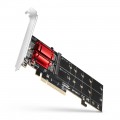 AXAGON Aдаптер AXAGON PCEM2-ND PCIe 2x NVMe M.2 controller