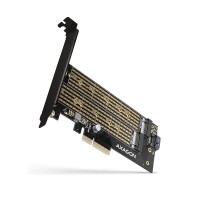 Aдаптер AXAGON PCEM2-D PCIe NVMe+SATA M.2 adapter