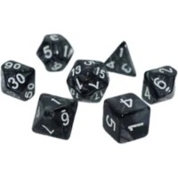 Набір кубиків для настільних ігор Games 7 Days Pearl 7 Dice Set - Black (g7dpearl02)