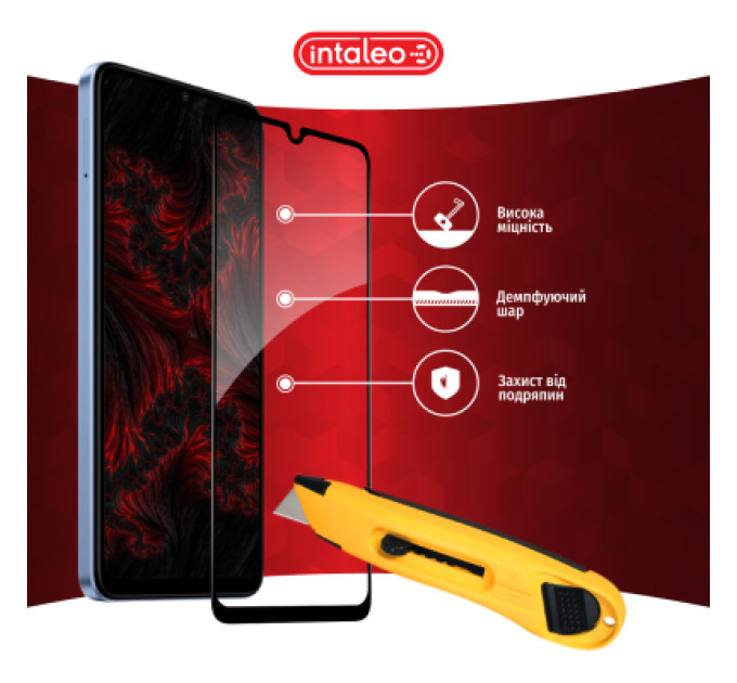 Intaleo Скло захисне Intaleo Full Glue Xiaomi Redmi A3 Black (1283126591297)