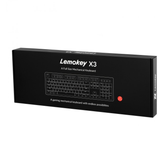 Lemokey Клавіатура Lemokey Keychron X3 Brown RGB USB Black (X3-H3-UA)