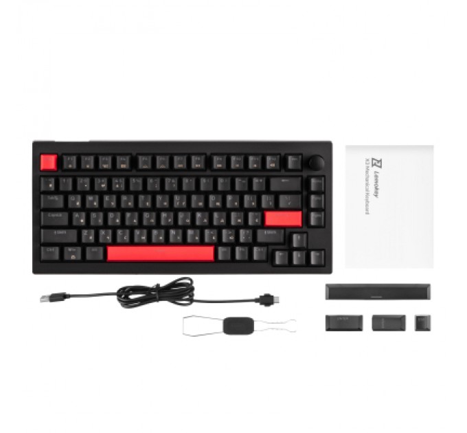 Lemokey Клавіатура Lemokey Keychron X4 Brown Red LED USB Black (X4-A3-UA)