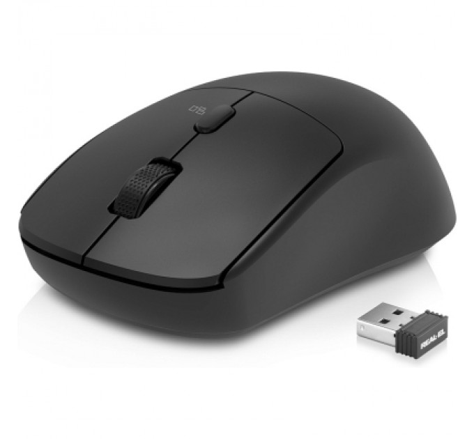 REAL-EL Мишка REAL-EL RM-317W Wireless Black (EL123200052)