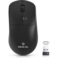 Мишка REAL-EL RM-317W Wireless Black (EL123200052)