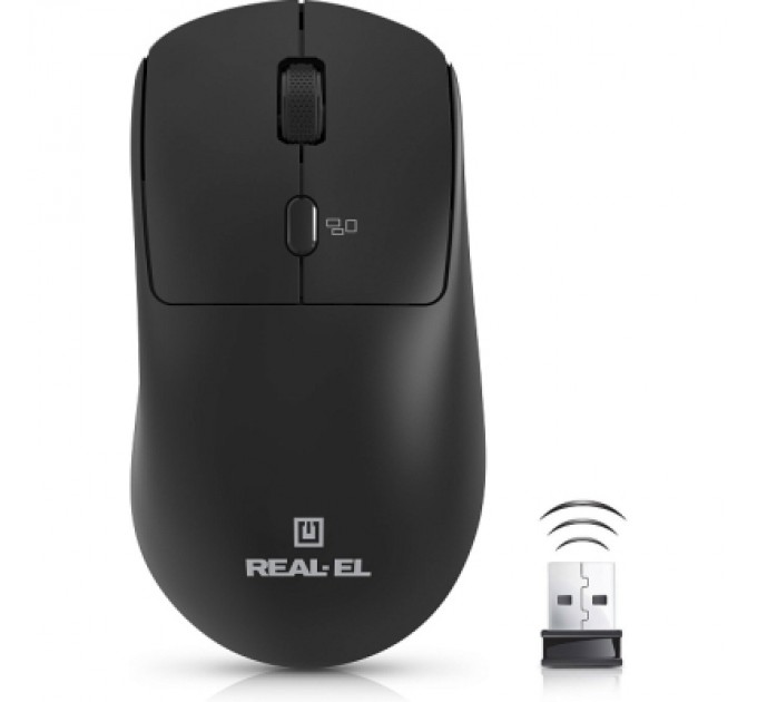REAL-EL Мишка REAL-EL RM-317W Wireless Black (EL123200052)