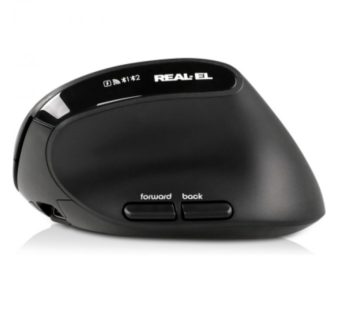 REAL-EL Мишка REAL-EL RM-490W Wireless/Bluetooth Black (EL123200058)