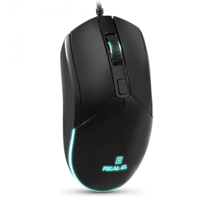 REAL-EL Мишка REAL-EL RM-515 USB Black (EL123200059)