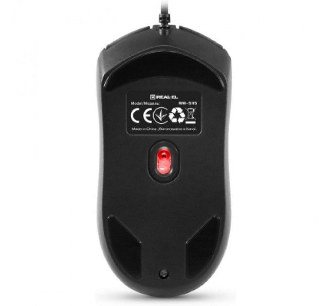 REAL-EL Мишка REAL-EL RM-515 USB Black (EL123200059)
