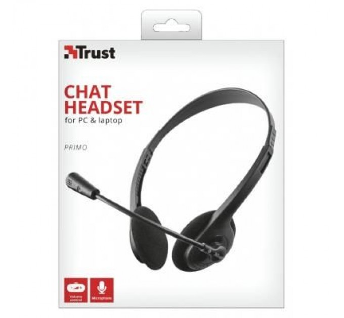 Навушники Trust Primo Chat 3.5mm BLACK (21665)