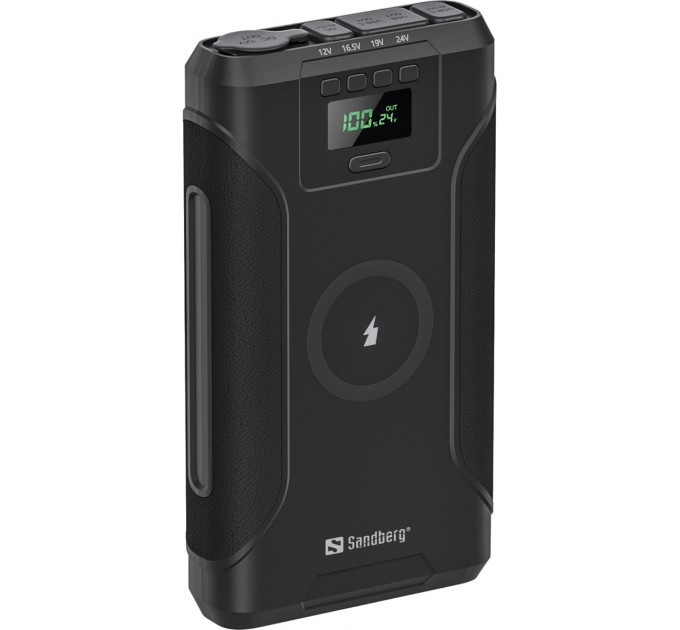 Sandberg Батарея універсальна Sandberg 76800mAh Survivor 7in1 DC/91W, PD/100W, Cigar Lighter/120W, QI-15W, power-through (421-15)