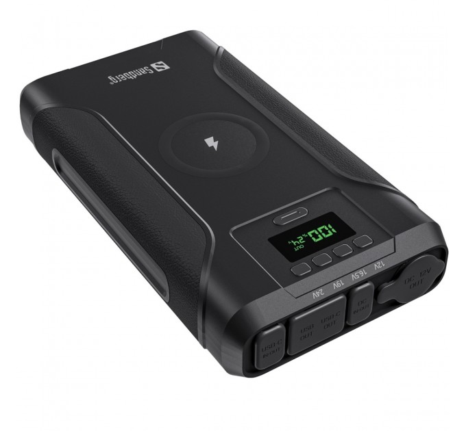 Sandberg Батарея універсальна Sandberg 76800mAh Survivor 7in1 DC/91W, PD/100W, Cigar Lighter/120W, QI-15W, power-through (421-15)