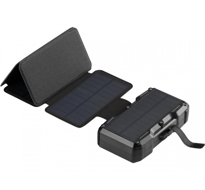 Sandberg Батарея універсальна Sandberg 27000mAh Solar 5-Panel 8W, PD/20W, IP54, Flashlight, wireless charging 15W (421-06)
