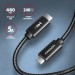 AXAGON Дата кабель USB-C to USB-C 1.0m USB 2.0 PD 240W 5A black AXAGON (BUCM2-CM10AB)