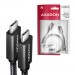 AXAGON Дата кабель USB-C to USB-C 1.0m USB 3.2 Gen 2 PD 100W 5A 4K black AXAGON (BUCM32-CM10AB)