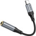 HOCO Кабель мультимедійний USB-C to 3.5mm F 1.0m LS36 Fresh Black HOCO (6942007608886)
