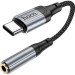 HOCO Кабель мультимедійний USB-C to 3.5mm F 1.0m LS36 Fresh Black HOCO (6942007608886)