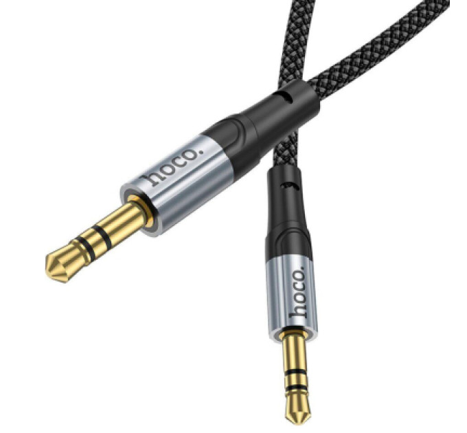 HOCO Кабель мультимедійний 3.5mm M to 3.5mm M 1.0m UPA26 AUX Black HOCO (6942007608800)