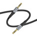 HOCO Кабель мультимедійний 3.5mm M to 3.5mm M 1.0m UPA26 AUX Black HOCO (6942007608800)
