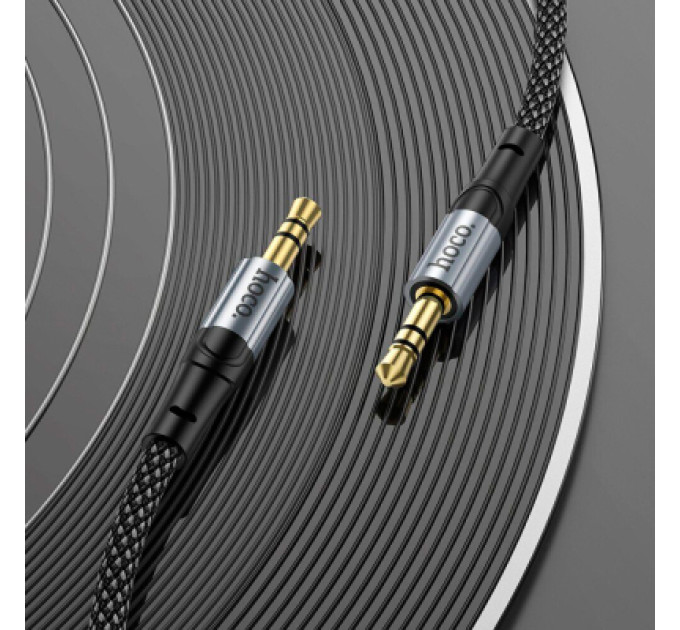 HOCO Кабель мультимедійний 3.5mm M to 3.5mm M 1.0m UPA26 AUX Black HOCO (6942007608800)