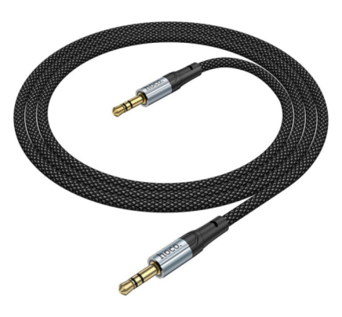 HOCO Кабель мультимедійний 3.5mm M to 3.5mm M 1.0m UPA26 AUX Black HOCO (6942007608800)