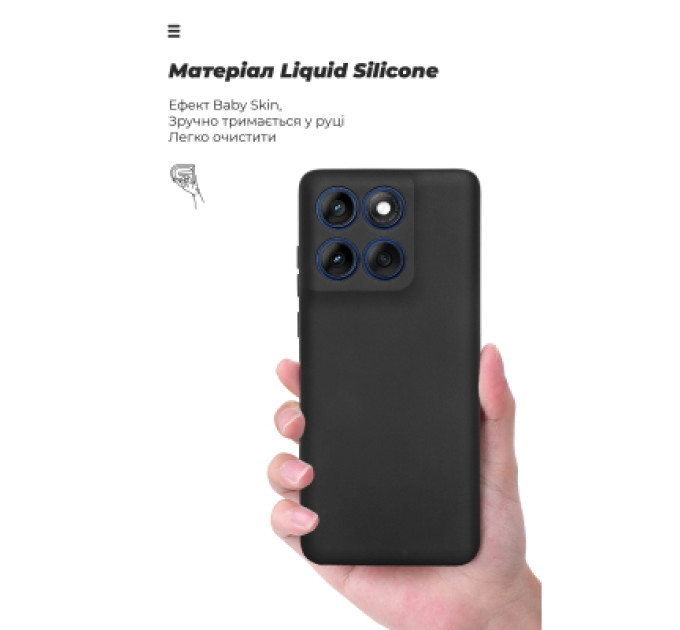 Armorstandart Чохол до мобільного телефона Armorstandart Motorola Edge 60 5G Camera cover Black (ARM85837)
