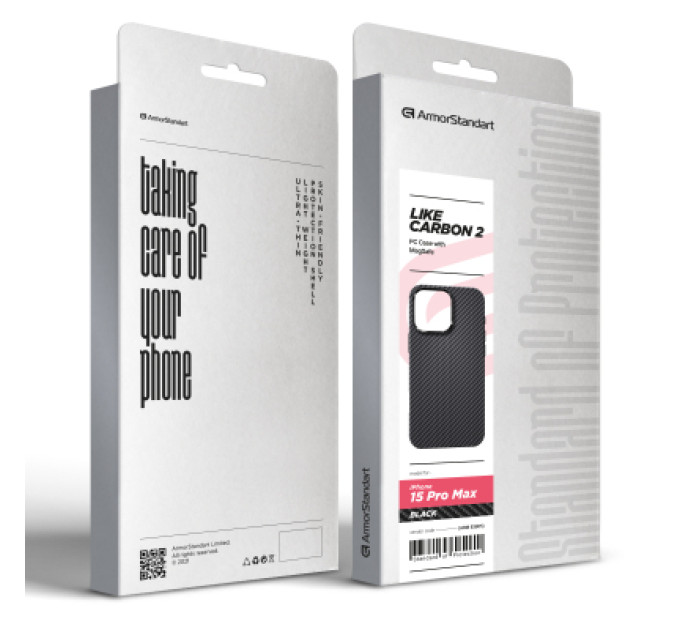 Armorstandart Чохол до мобільного телефона Armorstandart LikeCarbon2 MagCase для Apple iPhone 15 Pro Max Black (ARM83805)