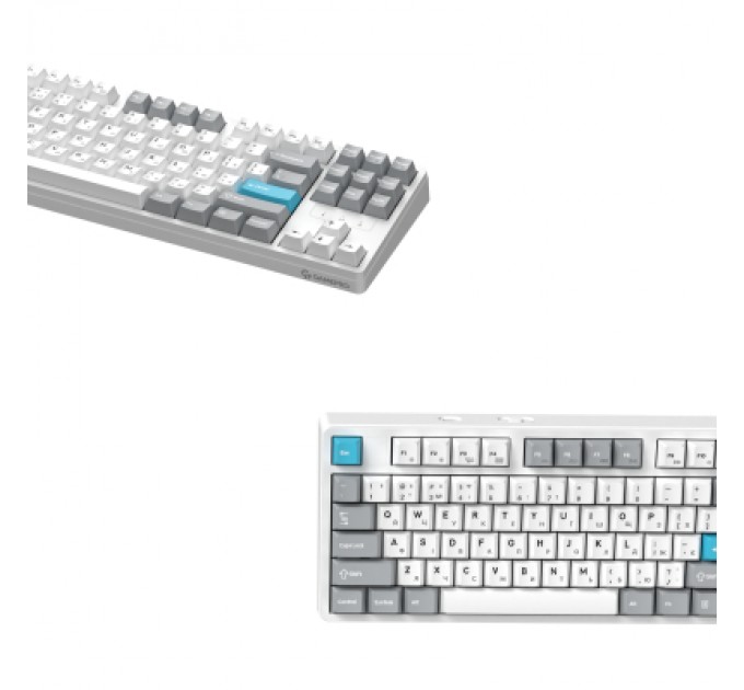 GamePro Клавіатура GamePro Asgard Ragnar Wireless/Bluetooth/USB UA White (MK285WH)