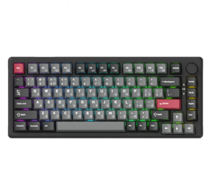 GamePro Клавіатура GamePro Asgard Yord Wireless/Bluetooth/USB UA Black (MK266BK)