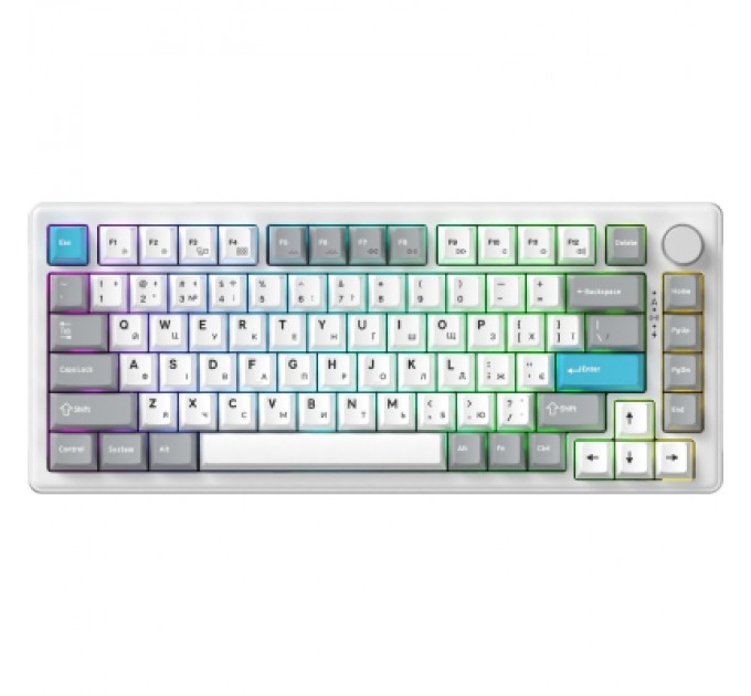 GamePro Клавіатура GamePro Asgard Yord Wireless/Bluetooth/USB UA White (MK266WH)