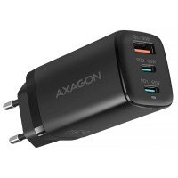 Зарядний пристрій AXAGON 1xUSB + 2xUSB-C 65W QC4+ PD3.0 PPS black (ACU-DPQ65)