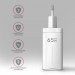 AXAGON Зарядний пристрій AXAGON 1xUSB + 2xUSB-C 65W QC4+ PD3.0 PPS white (ACU-DPQ65W)