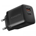 AXAGON Зарядний пристрій AXAGON 1xUSB QC3.0 + 1xUSB-C PD20W black (ACU-PQ20)
