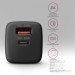 AXAGON Зарядний пристрій AXAGON 1xUSB QC4.0 + 1xUSB-C PD30W PPS black (ACU-PQ30)