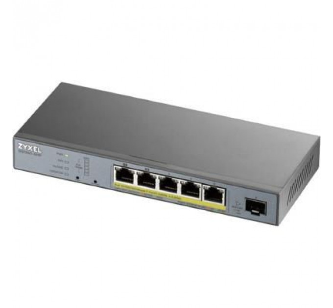Комутатор мережевий ZyXel GS1350-6HP-EU0101F