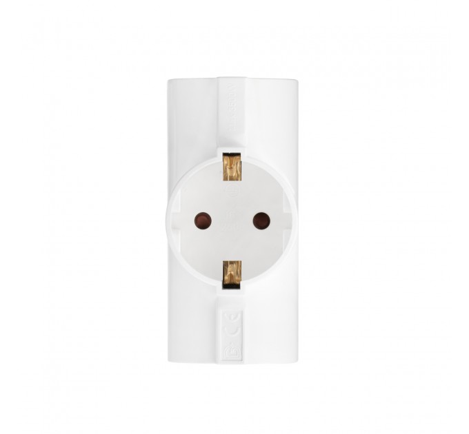 2E Мережевий адаптер 2E 3xТип F, 16A, білий (2E-AD0103WH)