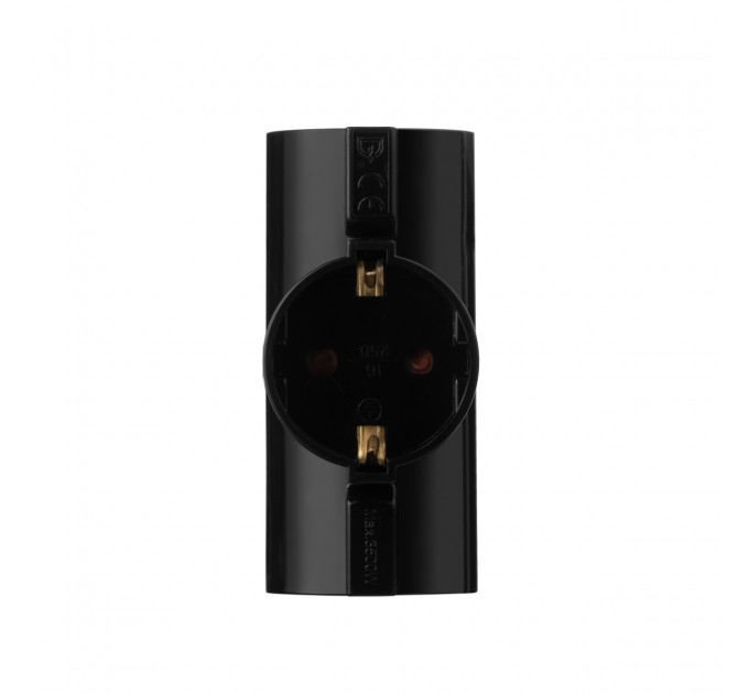 2E Мережевий адаптер 2E 3xТип F, 16A, чорний (2E-AD0103BK)