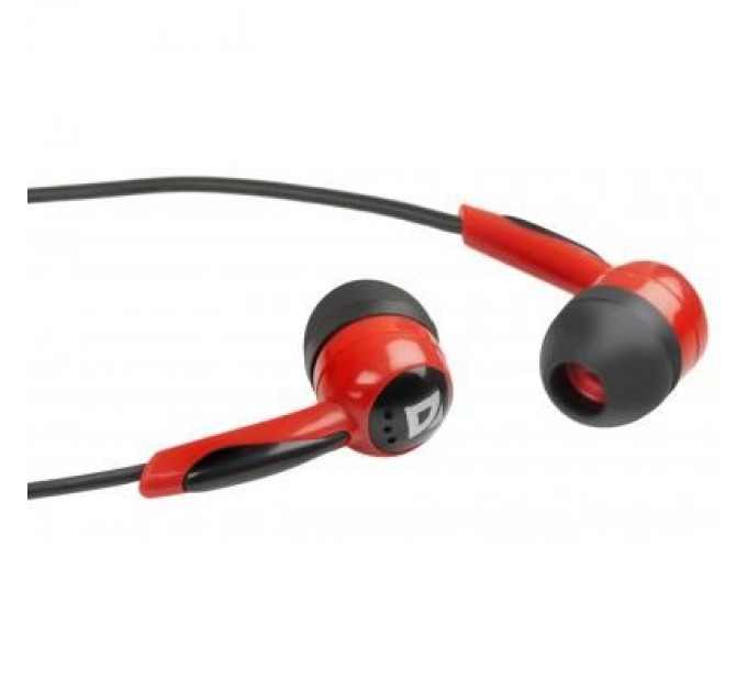 Навушники Defender Basic 604 Black-Red (63605)