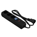 2E Фільтр живлення 2E 3 розетки, 1 м, черный (2E-U03C14M1BK)