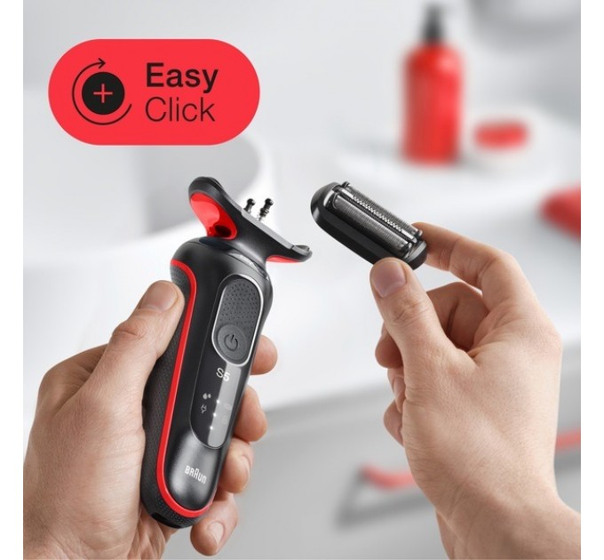 Braun Електробритва Braun Series 5 51-R1000s Black/Red