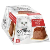 Паштет для котів Purina Gourmet Revelations мус з яловичиною 2х57 г (7613287070005)