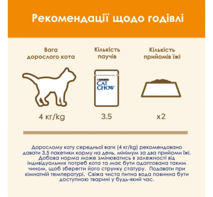 Purina Cat Chow Вологий корм для кішок Purina Cat Chow Adult з лососем і зеленою квасолею 85 гх10 шт (7613036596039)