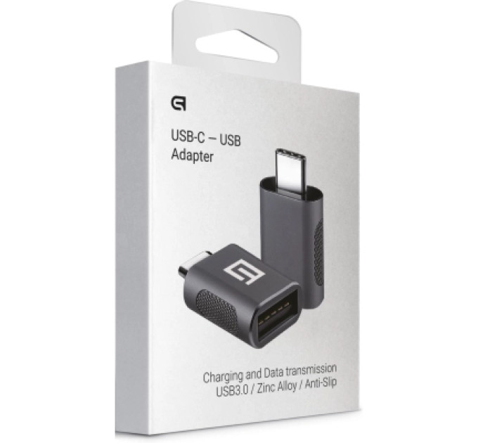 Armorstandart Дата кабель OTG USB-C to USB-A Space Grey Armorstandart (ARM69356)
