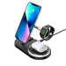 Armorstandart Зарядний пристрій Armorstandart Wireless Charging H102 3 in 1 Magnetic Black (ARM78103)