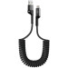 Armorstandart Дата кабель USB 2.0 AM to Lightning 1.0m Spiral 2.4A black Armorstandart (ARM75391)