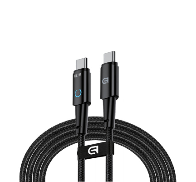 Armorstandart Дата кабель USB-C to USB-C 1.2m Magnetic 100W black Armorstandart (ARM75868)