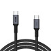 Armorstandart Дата кабель USB-C to USB-C 1.0m PD 100W black-grey Armorstandart (ARM69370)