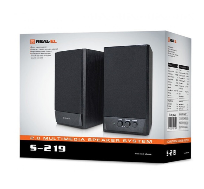 REAL-EL Акустична система REAL-EL S-219 Black